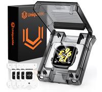 UniqueMe pour Apple Watch SE2/SE/9/8/7 40/41 MM Protection d'écran - 4 Pièces HD Ecran Protection en EPU, Couverture Complète, Sans Bulles, Auto-réparatrice - Film de Protection pour iWatch 40/41 MM