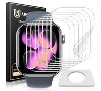 UniqueMe pour Apple Watch Series 11 42 mm Protection d'écran - 8 pièces Film de Protection pour iWatch 42 mm, TPU flexible, Sans Bulles, Film Protecteur d'écran HD, Couverture Complète,Anti-poussière