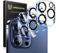 UniqueMe pour iPhone 13 Pro / 13 Pro Max Protection Camera Objectif - Ultra HD Caméra Protection, 9H Dureté, Ultra Résistant Film Verre Trempé, Facile à Installer-3 Pièces