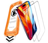 UniqueMe pour iPhone 14 Pro Verre Trempé - [Protection de l'écran Complet] Protection écran pour iPhone 14 Pro Verre Trempé, Auto-Installable, 2 Pack