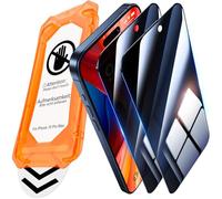 UniqueMe pour iPhone 15 Pro Verre Trempé Anti Espion - [Protection de l'écran Complet] Protection écran Anti Espion pour iPhone 15 Pro Verre Trempé, Auto-Installable, 2 Pack