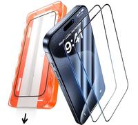 UniqueMe pour iPhone 16 Pro Max Verre Trempé - 2 Pièces Film de Protection pour iPhone 16 Pro Max Protection Ecran, élimination Automatique de la Poussière, Installation Facile et Rapide