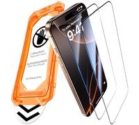UniqueMe pour iPhone 16 Pro Verre Trempé - Protection Ecran pour iPhone 16 Pro, Protection de Positionnement, HD Transparent, Compatible avec ID Face - 2 Pièces