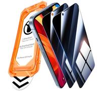UniqueMe pour iPhone 16e/13/13 Pro/14 Verre Trempé Anti Espion - [Protection de l'écran Complet] Protection écran Anti Espion pour iPhone 16e/13/13 Pro/14 Verre Trempé, Auto-Installable, 2 Pack