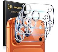 UniqueMe pour iPhone 17 Pro Caméra Arrière Protecteur - Ultra HD Caméra Protection, 9H Dureté, Ultra Résistant Film Verre Trempé, Facile à Installer - 3 Pièces - Argent Brillant