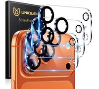 UniqueMe pour iPhone 17 Pro Caméra Arrière Protecteur - Ultra HD Caméra Protection, 9H Dureté, Ultra Résistant Film Verre Trempé, Facile à Installer - 3 Pièces