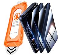 UniqueMe pour iPhone 17 Pro Max Verre Trempé Anti Espion - Protection écran pour iPhone 17 Pro Max Anti Espion, Protection de l'écran Complet, Auto-Installable, 2 Pack