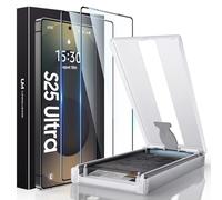 UniqueMe pour Samsung Galaxy S25 Ultra Protection écran - 2 Pièces 7H PET Film de Protection pour Samsung S25 Ultra, Support ID d'empreintes Digitales, Couverture 3D Complète, Installation Anti-bulles