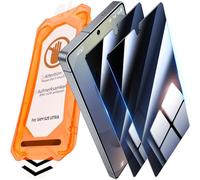 UniqueMe pour Samsung Galaxy S25 Ultra Verre Trempé Anti Espion - Protection Ecran, Protection de Positionnement, HD Transparent, Couverture 3D Complète, Compatible avec ID Face, 2 Pièces-Noir