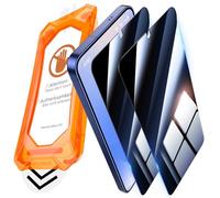 UniqueMe pour Samsung Galaxy S25 Verre Trempé Anti Espion- Protection Ecran, Protection de Positionnement, HD Transparent, Couverture 3D Complète, Compatible avec ID Face, 2 Pièces-Noir