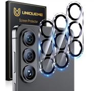 UniqueMe pour Samsung Galaxy S26 Protection Camera Objectif - Ultra HD Caméra Protection, 9H Dureté, Ultra Résistant Film Verre Trempé, Facile à Installer-3 Pièces