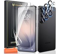 UniqueMe pour Samsung S26 Ultra Protection écran, 2 Pièces EPU Film 2 Pièces Verre Trempé Protection d'objectif, HD Transparent, Compatible avec ID d'empreintes Digitales