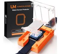 UniqueMe Protection d'écran pour Apple Watch Series 9/8/7 45 mm, 2 Pièces Ecran Protection en PMMA, Dureté 9H, Facile à Installer
