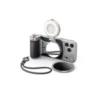 【Uniquement pour iPhone 17 Pro Max】 TELESIN Master Grip Kit, Magnétique Poignée avec C03 Lampe pour Selfie+UV Filtre+CPL Filtres, Creator Kit Intégrée de 3200mAh Batterie & Recharge sans Fil