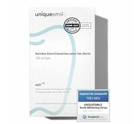 Uniquesmile Kit de Blanchiment Dentaire - blanchiment des dents - 100 jours d'essai sans risque - sans peroxyde - innovante avec des ingrédients naturels (set de 28 pièces)