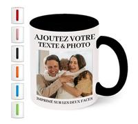 Uniquilling Mug Personnalisé Avec Photo et Texte Les 2 Côtés Tasse Personnalisée-Cadeau personnalisé pour Professeur Papa Maman Meilleur Ami Anniversaire-Plusieurs Polices et Couleurs-11Oz mumkb001