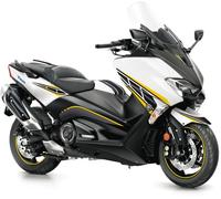 Uniracing Yamaha T-Max 530, kit de décalcomanies Noir/Blanc/Jaune Noir/Blanc/Jaune