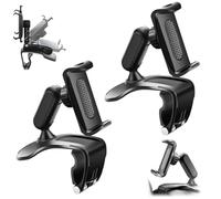 Unirexa Phone Holder,Universal 360 Degrees Rotation Dashboard Phones Holder,Multifunctional Car Mount Clip,Strong Grip,No Suction,Fit All Phones,Easy View Drive Use (2)