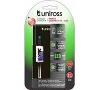 Uniross Chargeur Compact 3T LED, pour 1 à 2 Piles Lithium 18650 & Ni-MH 1.2V AA AAA