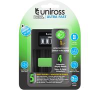 UNIROSS Chargeur LCD ULTRA RAPIDE Pour 1 à 4 Piles Ni-MH 1.2V AA AAA