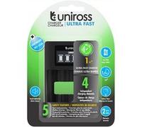UNIROSS Chargeur LCD ULTRA RAPIDE Pour 1 à 4 Piles Ni-MH 1.2V AA AAA G