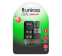 Uniross Chargeur Twin pour 1 à 2 Piles Ni-MH 9V