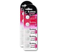 UNIROSS Lot de 2 Packs de 5 Piles Lithium CR1620, 3V