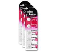 UNIROSS Lot de 3 Packs de 5 Piles Lithium CR1616, 3V