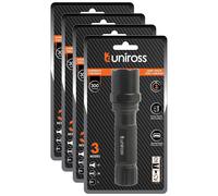 UNIROSS Lot de 4 Lampes de Poche 3W SUPERBRIGHT