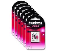 UNIROSS Lot de 6 Packs de 1 Pile Lithium 2CR5, 6V