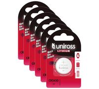 UNIROSS Lot de 6 Packs de 1 Pile Lithium CR2450, 3V
