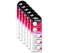 UNIROSS Lot de 6 Packs de 5 Piles Lithium CR2320, 3V