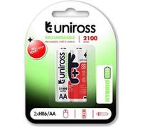 2 Piles Rechargeables AA / LR6 2100mAh Uniross Premium Accu
