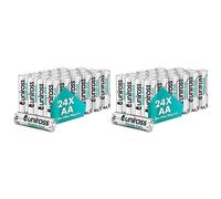 Uniross Pack de 2 x 24 Piles Alcalines AA-LR6 Power Plus 1,5V