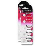 Uniross Pack de 2 x 5 Piles Lithium CR1220, 3V