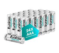 UNIROSS Pack de 24 Piles Alcalines AAA-LR03 Power Plus 1,5V