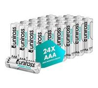 UNIROSS Pack de 24 Piles Alcalines AAA-LR03 Power Plus 1,5V