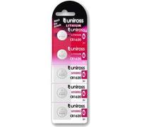 5 Piles CR1620 Uniross Lithium 3V