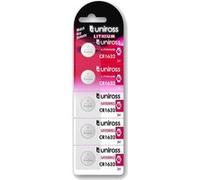 5 Piles CR1632 Uniross Lithium 3V