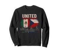 Unis au-delà des frontières Mexique République tchèque Deux Nations Sweatshirt