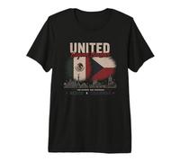 Unis au-delà des frontières Mexique République tchèque Deux Nations T-Shirt Haut de Gamme