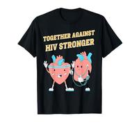 Unis Contre Le VIH santé Force et bienveillance T-Shirt