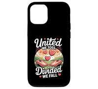 Unis, Nous lançons, divisés, Nous tombons Cornhole Coque pour iPhone 12/12 Pro