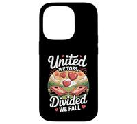 Unis, Nous lançons, divisés, Nous tombons Cornhole Coque pour iPhone 14 Pro