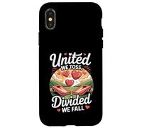 Unis, Nous lançons, divisés, Nous tombons Cornhole Coque pour iPhone X/XS