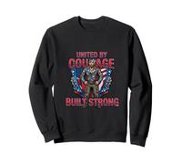 Unis par Le Courage, a construit Un Design Patriotique Fort Sweatshirt