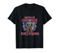 Unis par Le Courage, a construit Un Design Patriotique Fort T-Shirt