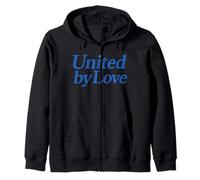 Unis par Love Blue Pride Unity Justice Harmony Life Faith Sweat à Capuche