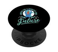 Unis pour Un Avenir sans diabète PopSockets PopGrip Adhésif