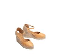 UNISA Caceres_RK Espadrilles pour Femme, Bout Rond, Fermeture à Boucle, Talon compensé 5 cm, Plateforme 1 cm, Semelle EVA Superlight